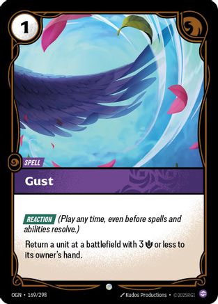 Image of Gust (169/298) - Origins Foil