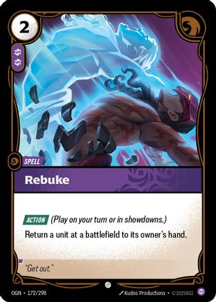 Image of Rebuke (172/298) - Origins Foil