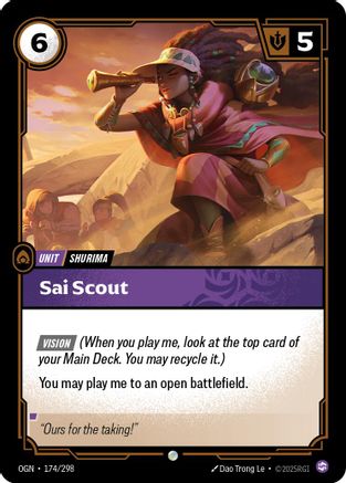 Image of Sai Scout (174/298) - Origins Foil