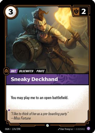 Image of Sneaky Deckhand (176/298) - Origins