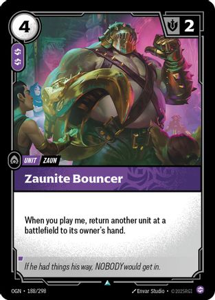 Image of Zaunite Bouncer (188/298) - Origins Foil
