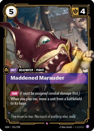 Image of Maddened Marauder (191/298) - Origins Foil