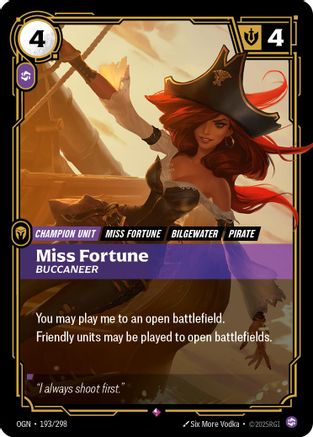Image of Miss Fortune - Buccaneer (193/298) - Origins Foil