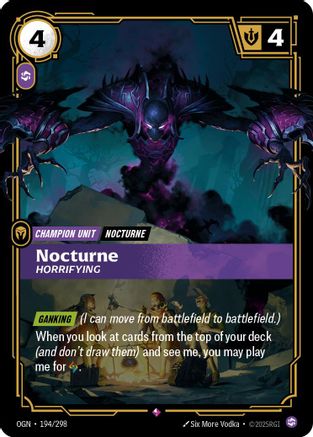 Image of Nocturne - Horrifying (194/298) - Origins Foil