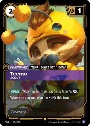 Image of Teemo - Scout (Alternate Art) (197a/298) - Origins Foil