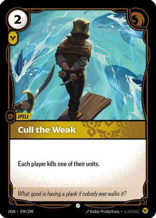 Image of Cull the Weak (209/298) - Origins