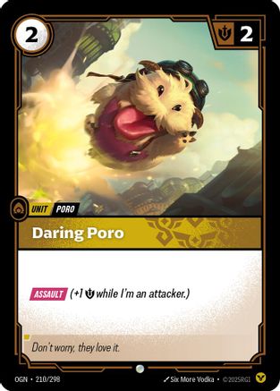 Image of Daring Poro (210/298) - Origins Foil