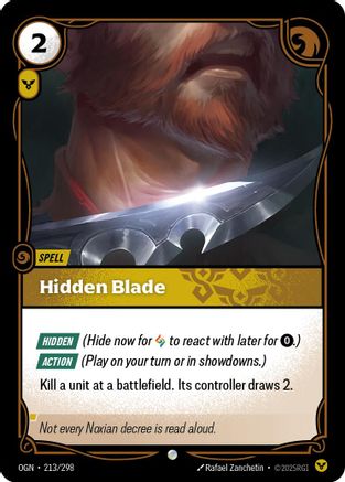 Image of Hidden Blade (213/298) - Origins