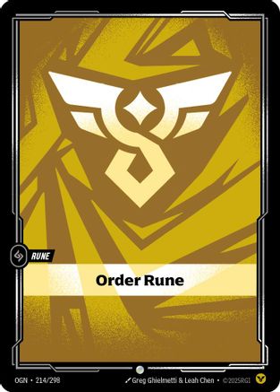 Image of Order Rune (214/298) - Origins