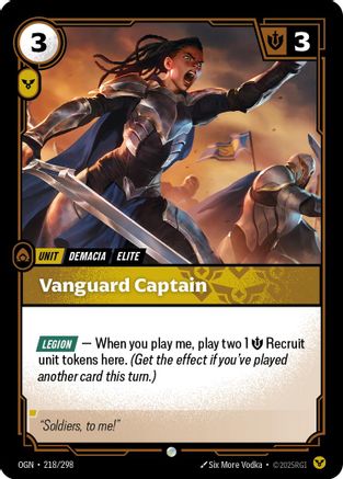 Image of Vanguard Captain (218/298) - Origins Foil