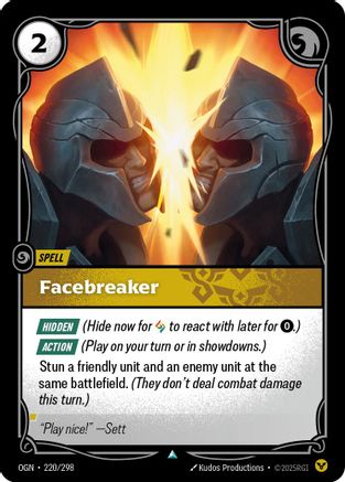 Image of Facebreaker (220/298) - Origins Foil