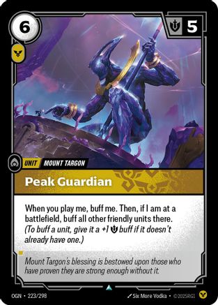 Image of Peak Guardian (223/298) - Origins