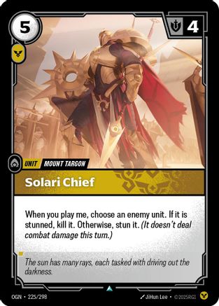 Image of Solari Chief (225/298) - Origins Foil