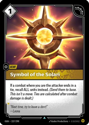 Image of Symbol of the Solari (227/298) - Origins