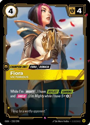 Image of Fiora - Victorious (232/298) - Origins Foil