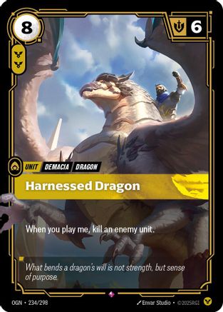 Image of Harnessed Dragon (234/298) - Origins Foil