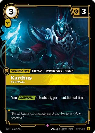 Image of Karthus - Eternal (236/298) - Origins Foil