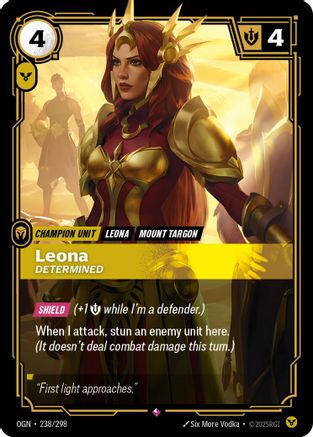Image of Leona - Determined (238/298) - Origins Foil