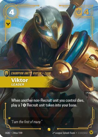 Image of Viktor - Leader (Alternate Art) (246a/298) - Origins Foil