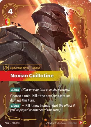 Image of Noxian Guillotine (254/298) - Origins Foil