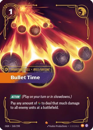 Image of Bullet Time (268/298) - Origins Foil