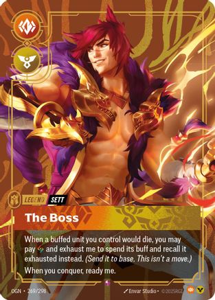 Image of Sett - The Boss (269/298) - Origins Foil