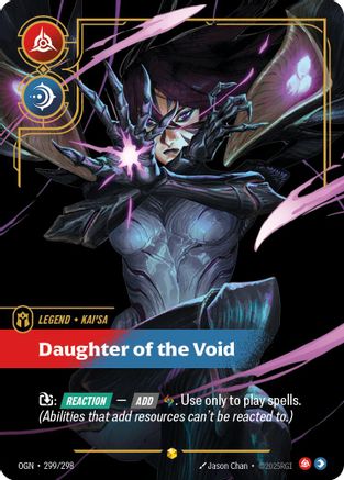 Image of Kai'Sa - Daughter of the Void (Showcase) (299/298) - Origins Foil