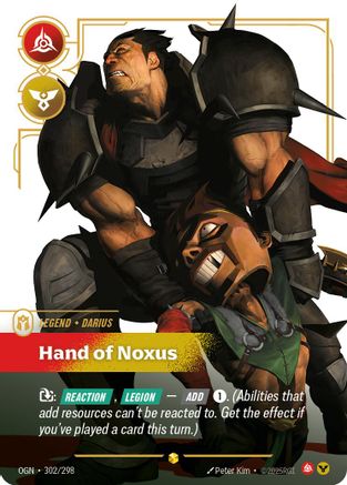 Image of Darius - Hand of Noxus (Showcase) (302/298) - Origins Foil