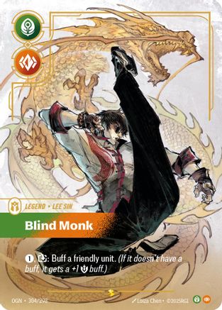 Image of Lee Sin - Blind Monk (Showcase) (304/298) - Origins Foil