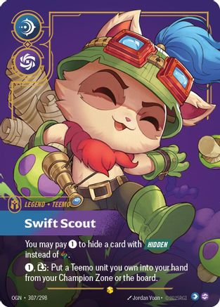 Image of Teemo - Swift Scout (Showcase) (307/298) - Origins Foil