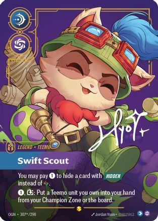 Image of Teemo - Swift Scout (Signature) (307*/298) - Origins Foil