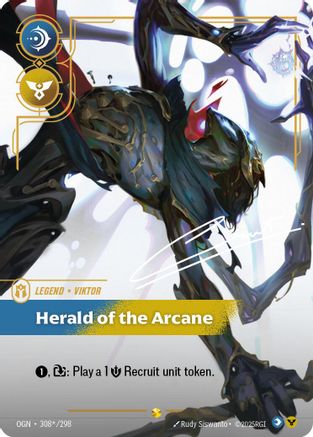Image of Viktor - Herald of the Arcane (Signature) (308*/298) - Origins Foil