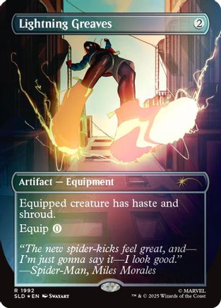 Image of Lightning Greaves (1992) (Rainbow Foil) [Secret Lair Drop Series]