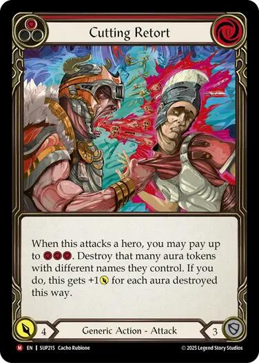 Image of Cutting Retort [SUP215] (Super Slam)  Rainbow Foil