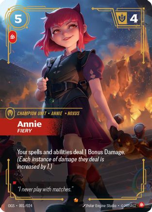 Image of Annie - Fiery (001/024) - Origins Proving Grounds