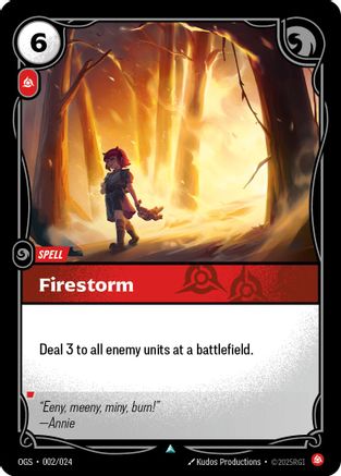 Image of Firestorm (002/024) - Origins Proving Grounds