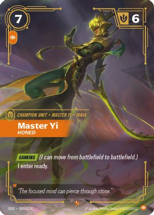 Image of Master Yi - Honed (009/024) - Origins Proving Grounds