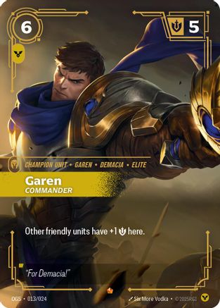 Image of Garen - Commander (013/024) - Origins Proving Grounds
