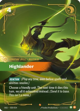 Image of Highlander (020/024) - Origins Proving Grounds