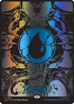 Image of Island (1951) (Raised Foil) [Secret Lair Drop Series]