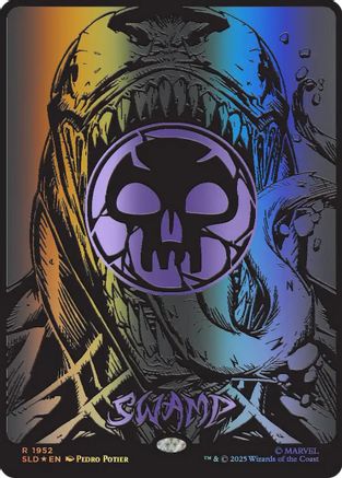 Image of Swamp (1952) (Raised Foil) [Secret Lair Drop Series]