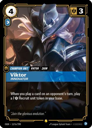 Image of Viktor - Innovator (Alternate Art) (117a/298) - Origins Foil