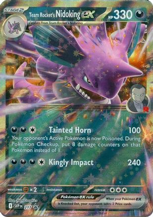 Image of Team Rocket's Nidoking ex (217) [Scarlet & Violet: Black Star Promos]