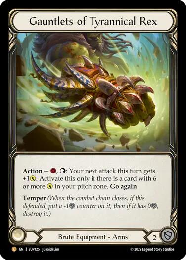 Image of Gauntlets of Tyrannical Rex [SUP125] (Super Slam)  Cold Foil