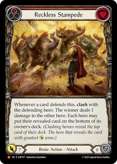 Image of Reckless Stampede [SUP127] (Super Slam)  Rainbow Foil