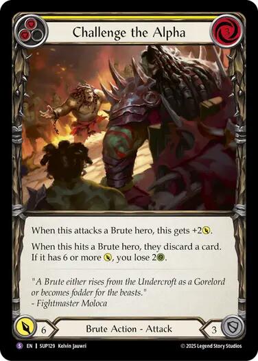 Image of Challenge the Alpha [SUP129] (Super Slam)  Rainbow Foil