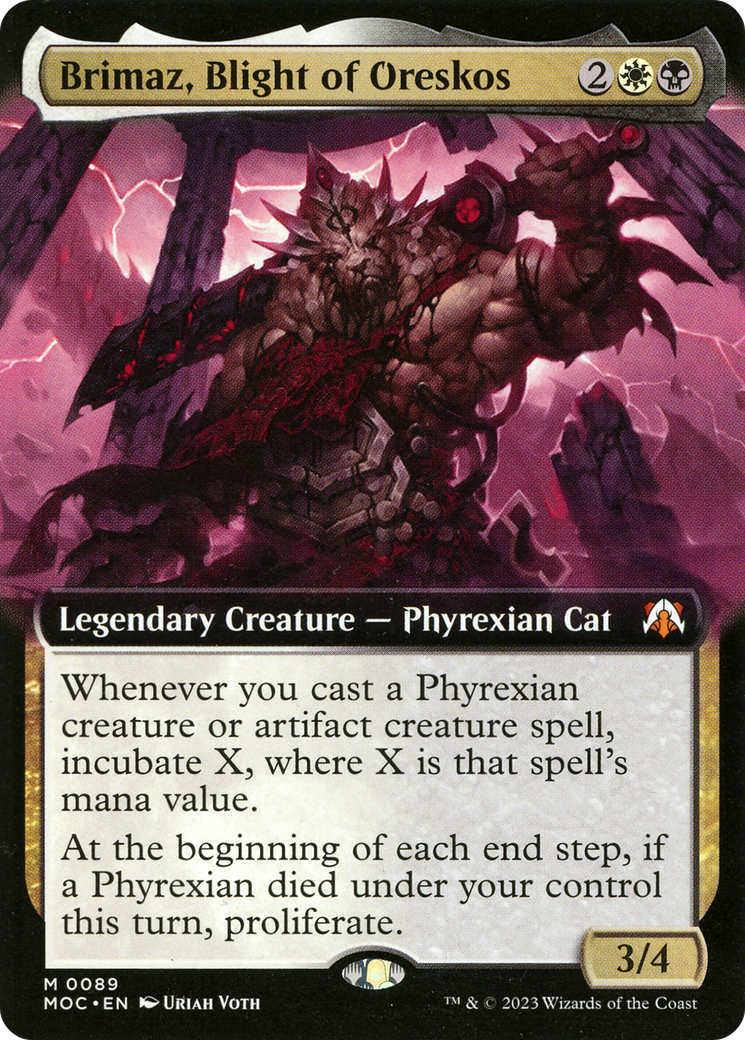 Image of Brimaz, Blight of Oreskos (Extended Art) [March of the Machine Commander]
