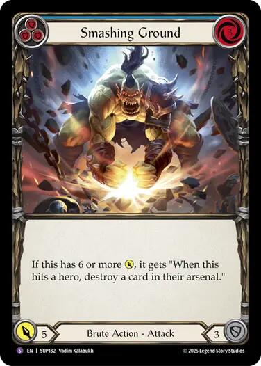 Image of Smashing Ground [SUP132] (Super Slam)  Rainbow Foil