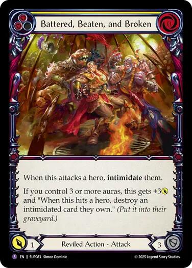 Image of Battered, Beaten, and Broken [SUP083] (Super Slam)  Rainbow Foil