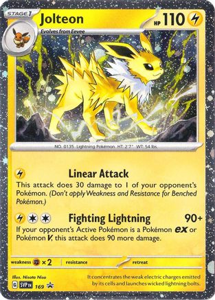 Image of Jolteon (169) (Cosmos Holo) [Scarlet & Violet: Black Star Promos]
